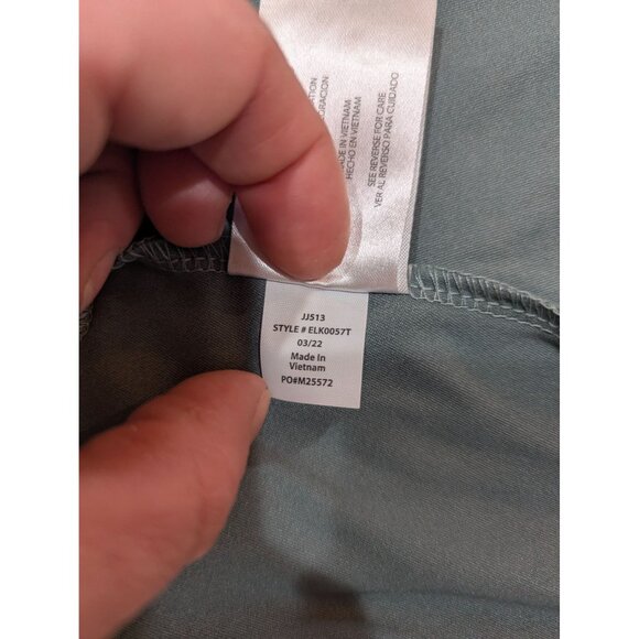 Eddie Bauer Womens BLue & Black Animal Print Skirt Size L/G Lightweight Stretchy - Picture 10 of 10